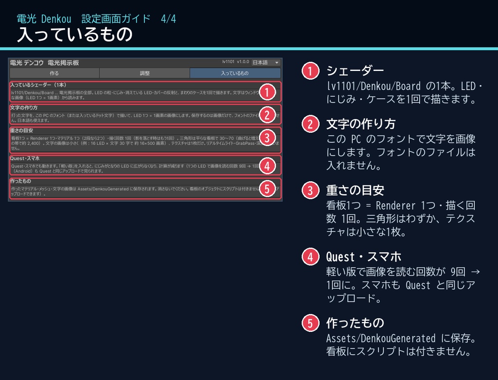 【VRChatワールド用】電光掲示板・LED 看板メーカー「電光」【PC/Quest対応】
