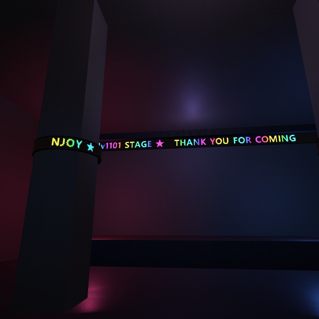 【VRChatワールド用】電光掲示板・LED 看板メーカー「電光」【PC/Quest対応】