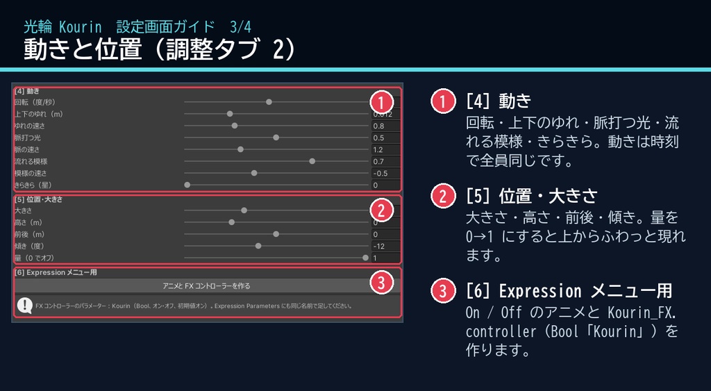 【VRChat・汎用】頭の上に浮かぶ光の輪・天使の輪「光輪」(アバター用・PC)