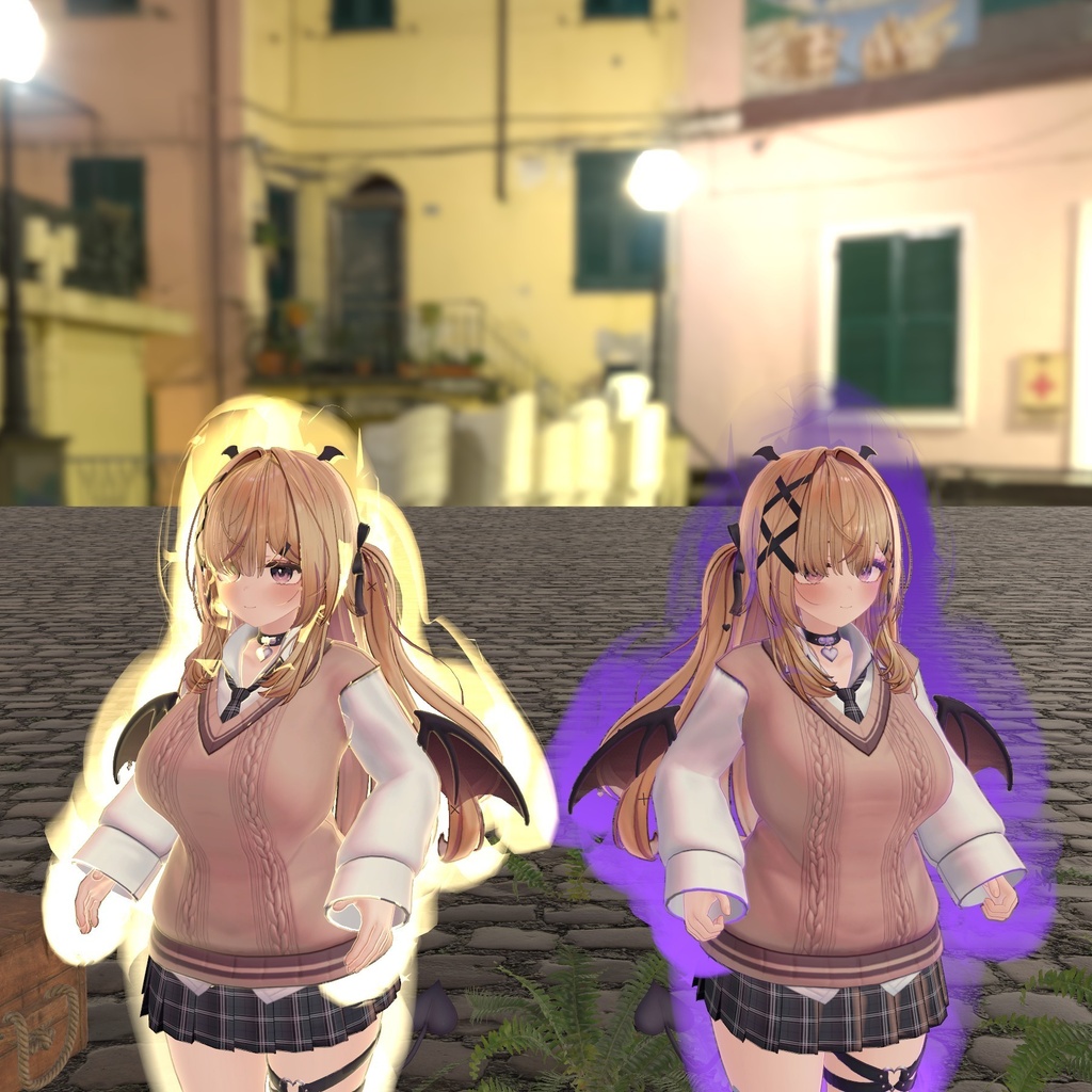 【VRChat・汎用】体のまわりに立ちのぼるオーラ・闘気「気炎」(アバター用・PC)