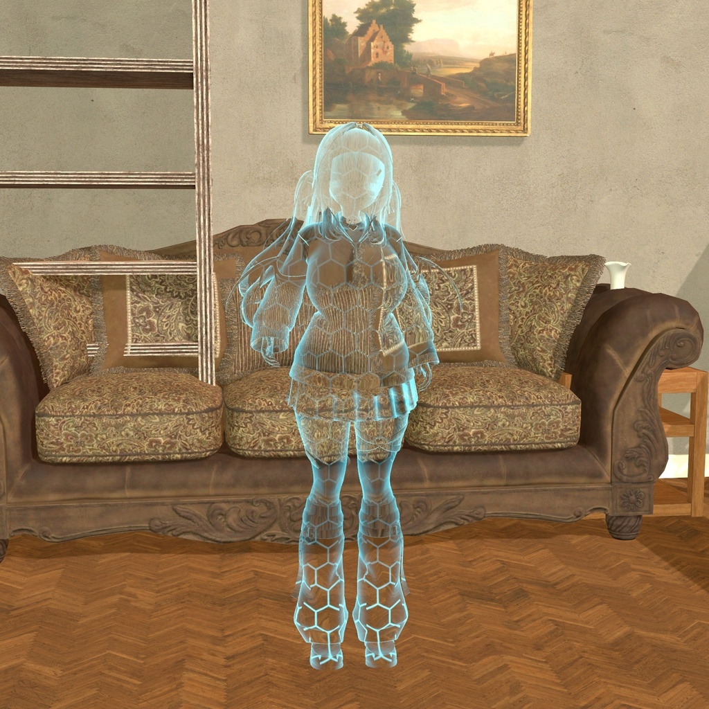【VRChat・汎用】体がすうっと消える光学迷彩「隠形」(アバター用・PC)