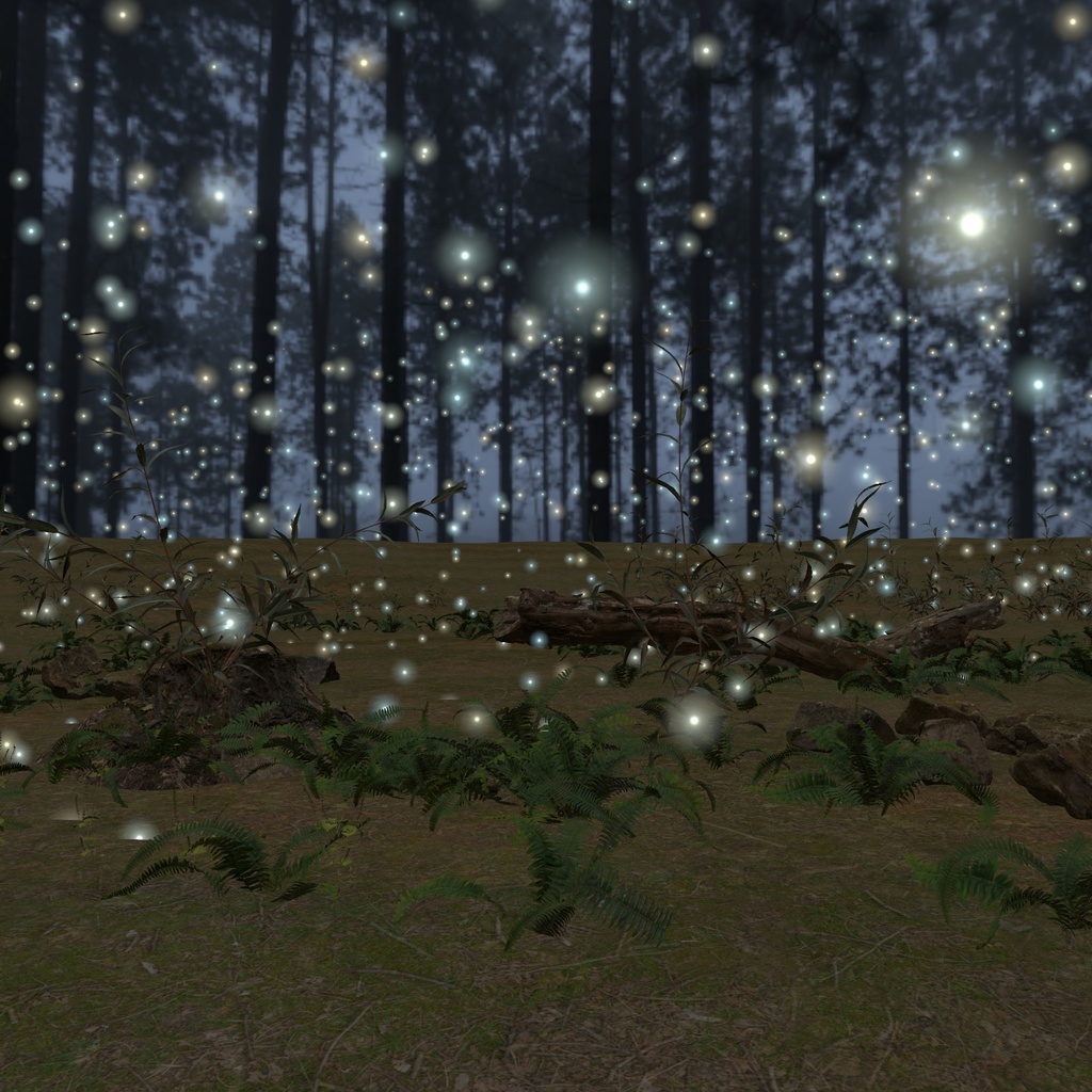 【VRChatワールド用】ふわふわ漂う蛍と光の粒「漂光」【PC/Quest対応】