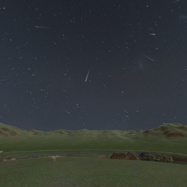 【VRChatワールド用】空に虹・流れ星・彗星を足す「天象」【PC/Quest対応】