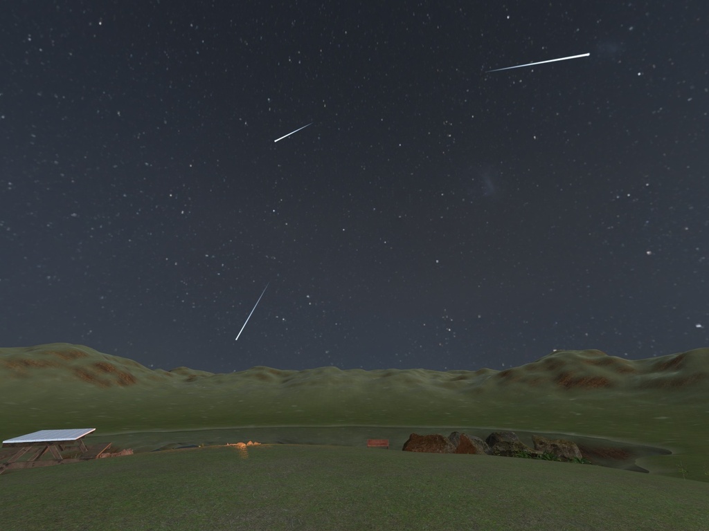 【VRChatワールド用】空に虹・流れ星・彗星を足す「天象」【PC/Quest対応】