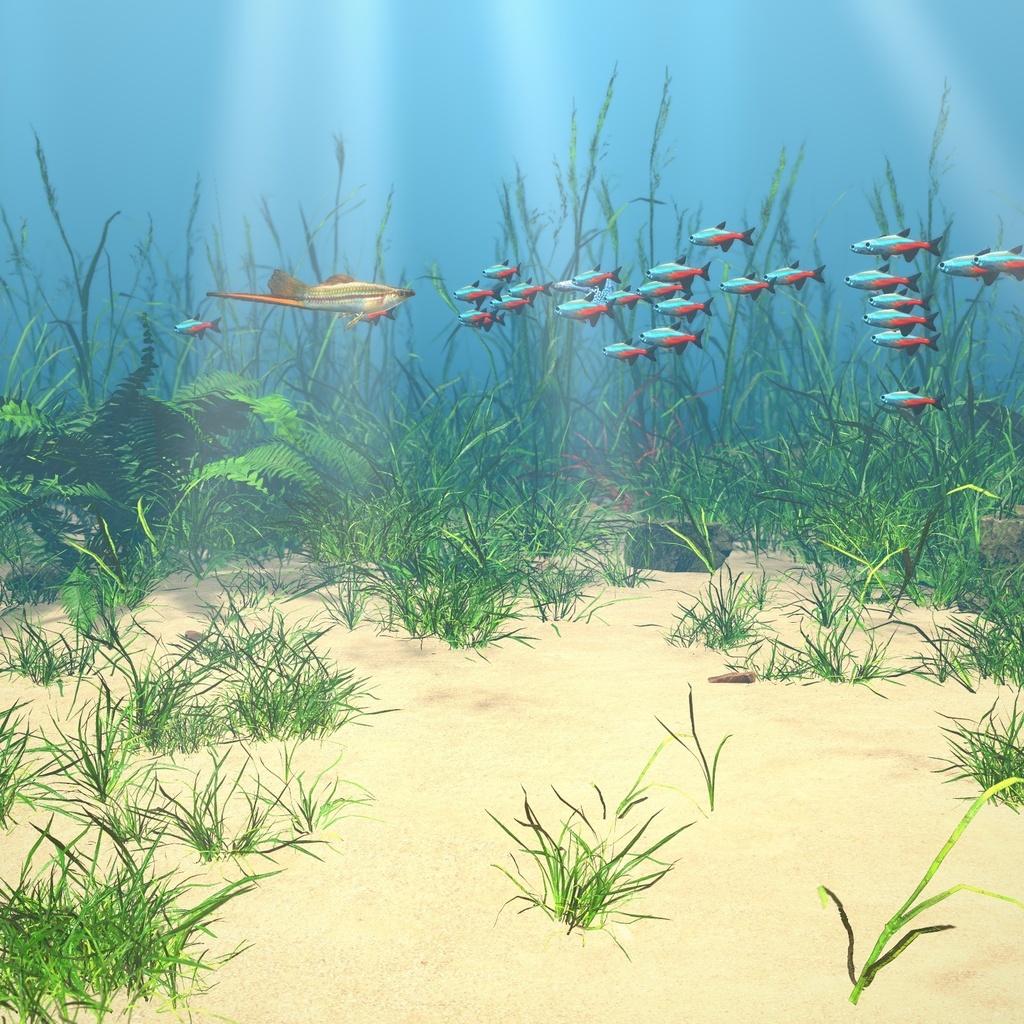 【VRChatワールド用】泳ぐ熱帯魚3種「彩」グッピー・ネオンテトラ・ソードテール【PC/Quest対応】