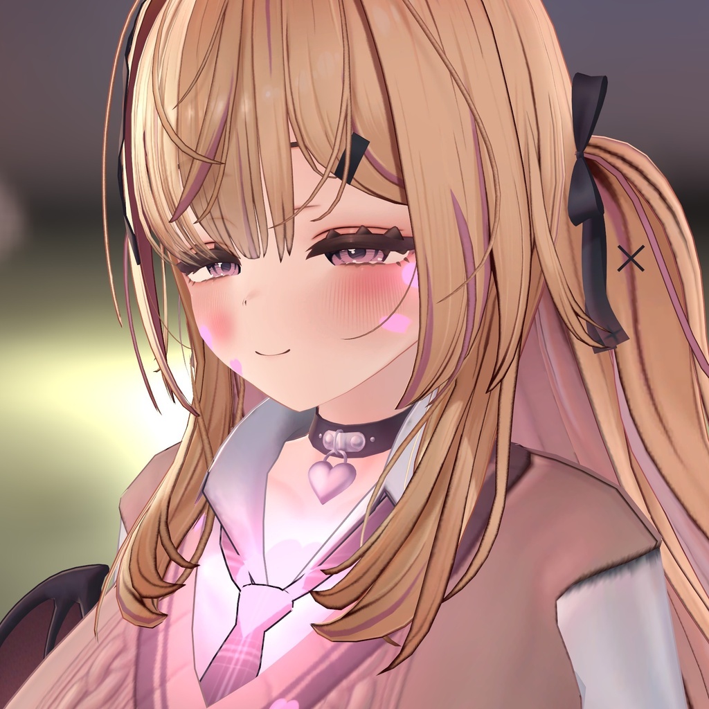 【VRChat・汎用】心拍でほおと胸元が脈打つ「鼓動」(アバター用・PC)