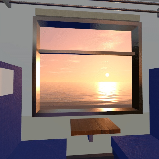 【VRChatワールド用】列車・バス・船の窓の外を流れる景色「車窓」【PC/Quest対応】