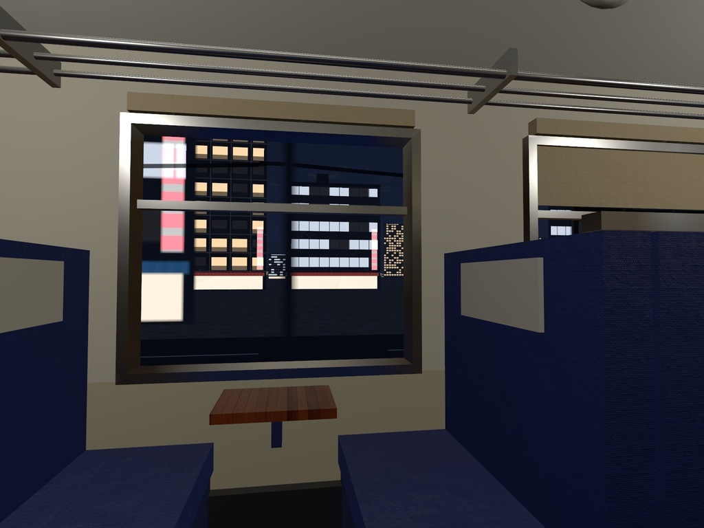 【VRChatワールド用】列車・バス・船の窓の外を流れる景色「車窓」【PC/Quest対応】