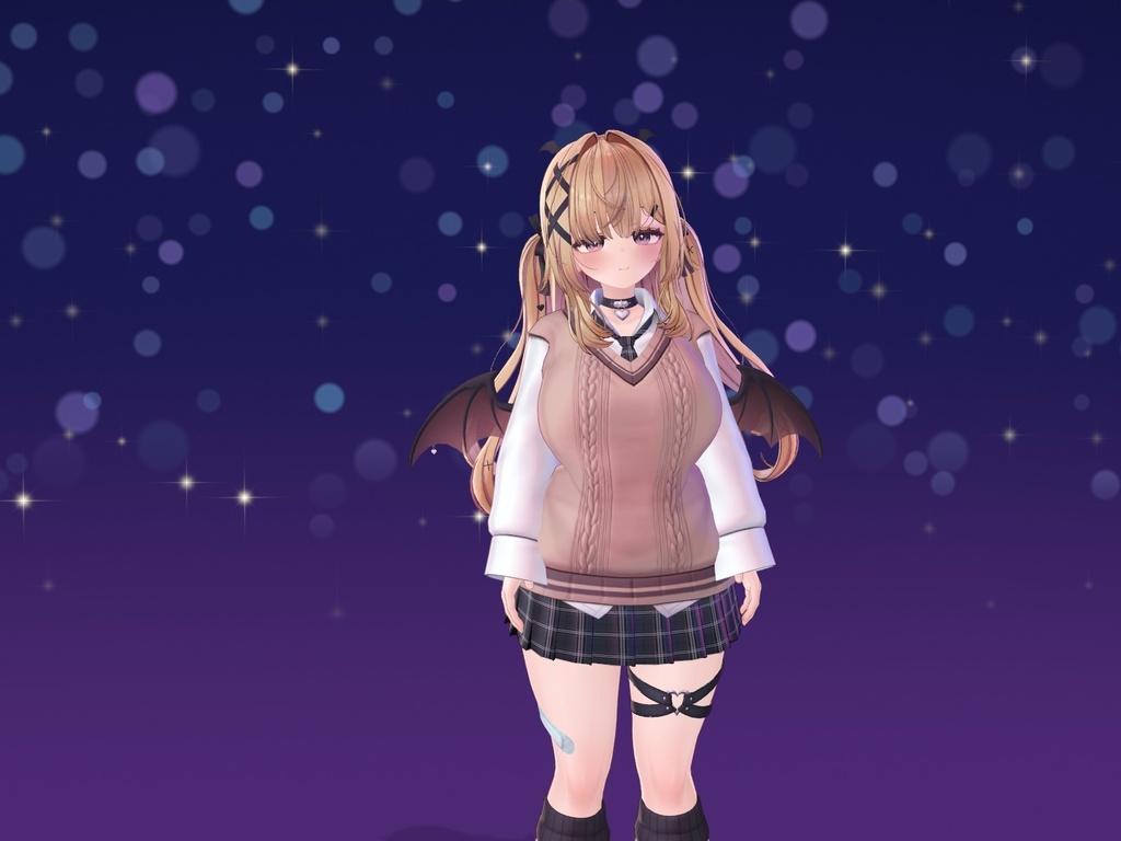 【VRChatワールド用】ボケ玉と光の背景で撮る撮影スポット「写場」【PC/Quest対応】