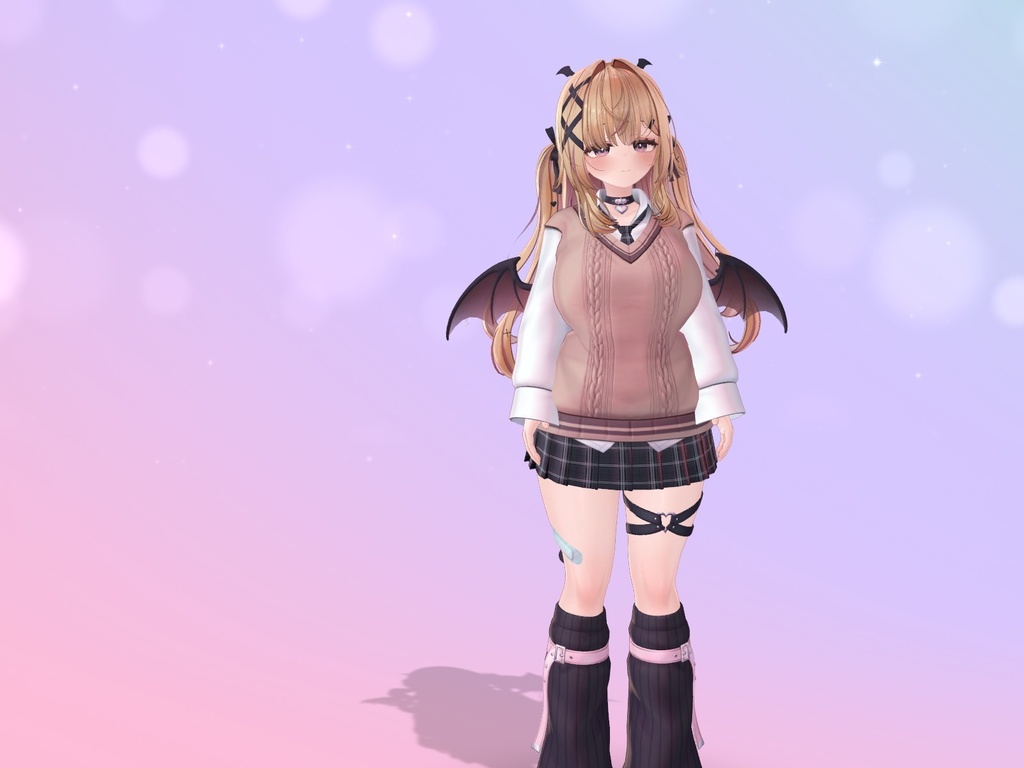【VRChatワールド用】ボケ玉と光の背景で撮る撮影スポット「写場」【PC/Quest対応】