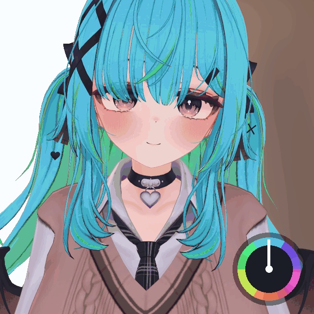 【VRChat・汎用】ゲーム内でラジアルから髪や服の色を替える「色替」(アバター用・PC)
