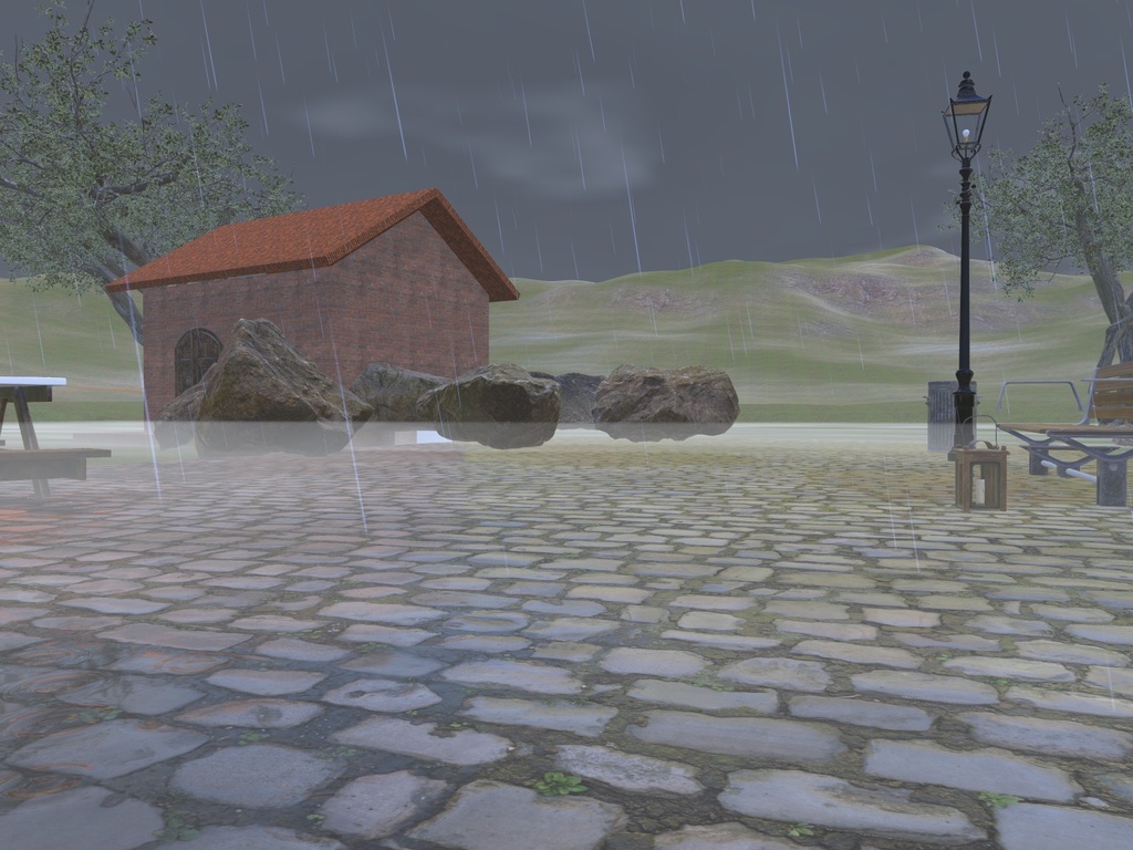 【VRChatワールド用】時刻で晴れ・雨・霧・雪がめぐる天気「天候」【PC/Quest対応】