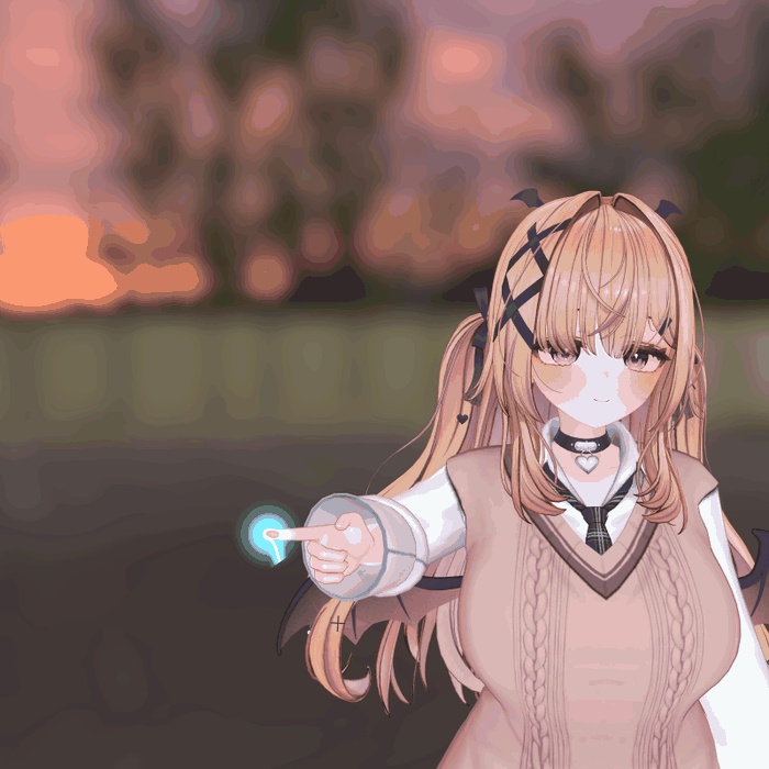 【VRChat・汎用】指先で空中に光の線を描けるペン「光筆」(アバター用・PC)