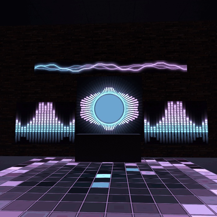【VRChatワールド用】AudioLink の音で動くイコライザー・波形・床「音景」【PC/Quest対応】