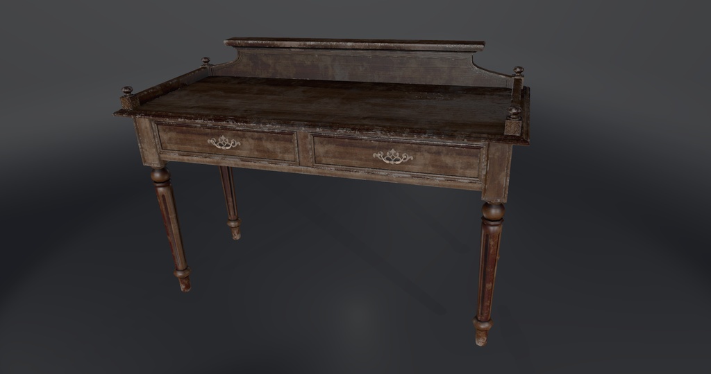 ヴィンテージ 机 (Vintage Table)【3D】