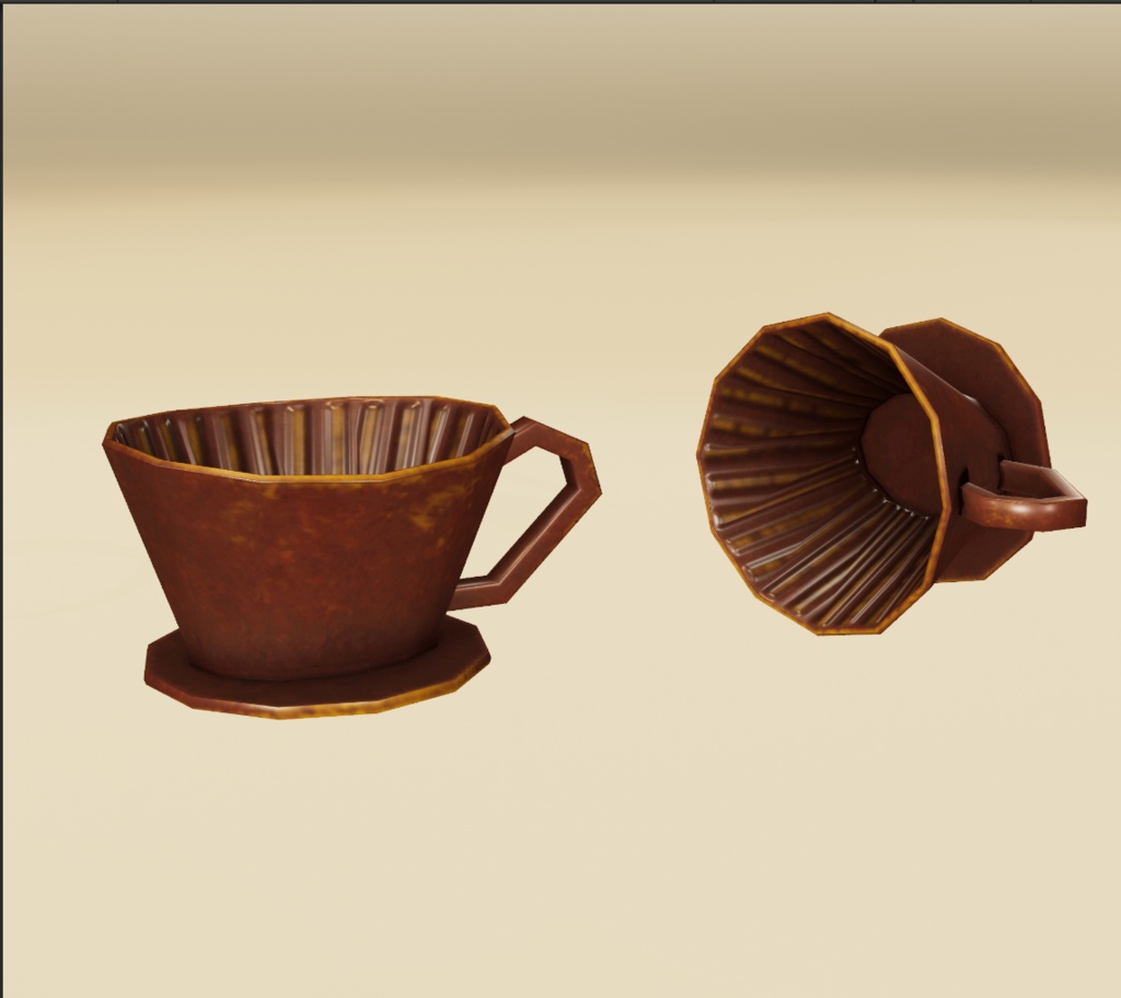 【3D小物】昭和レトロ 珈琲設備棚セット|小物 9点セット