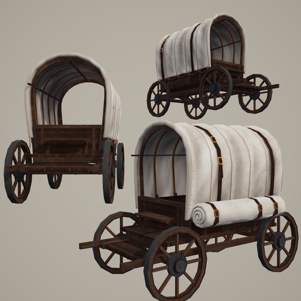 【3D小物】ファンタジー旅商人の旅路セット | 小物 12点セット