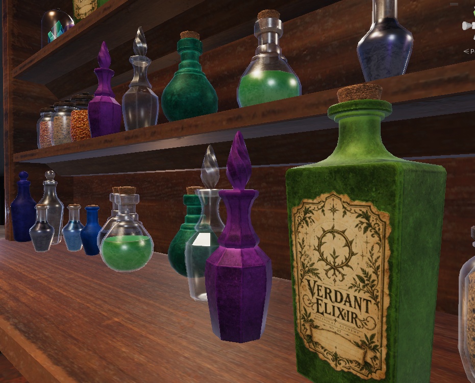 【3D小物】魔法学園の錬金術研究室小道具セット Vol.02 | 小道具7セット