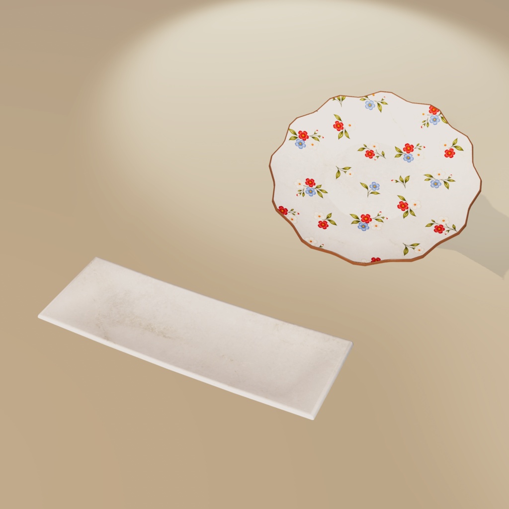 【3D小物】昭和レトロ こたつセット|小物10種セット