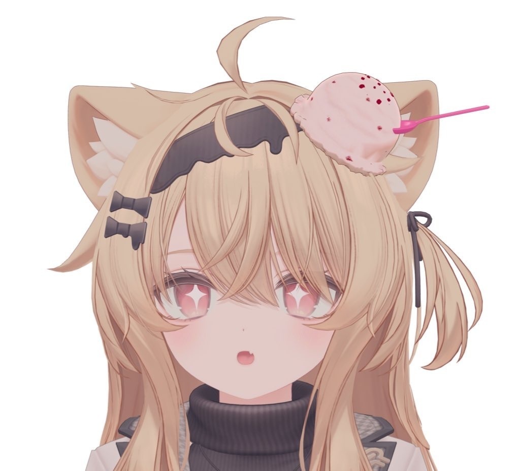 【頭に乗せれる!】🩵 IceCream♡Assort 🩵(VRChat想定アクセサリー)