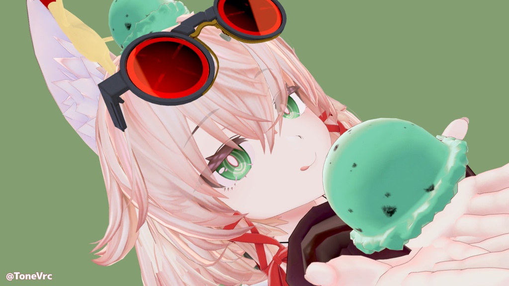 【頭に乗せれる!】🩵 IceCream♡Assort 🩵(VRChat想定アクセサリー)