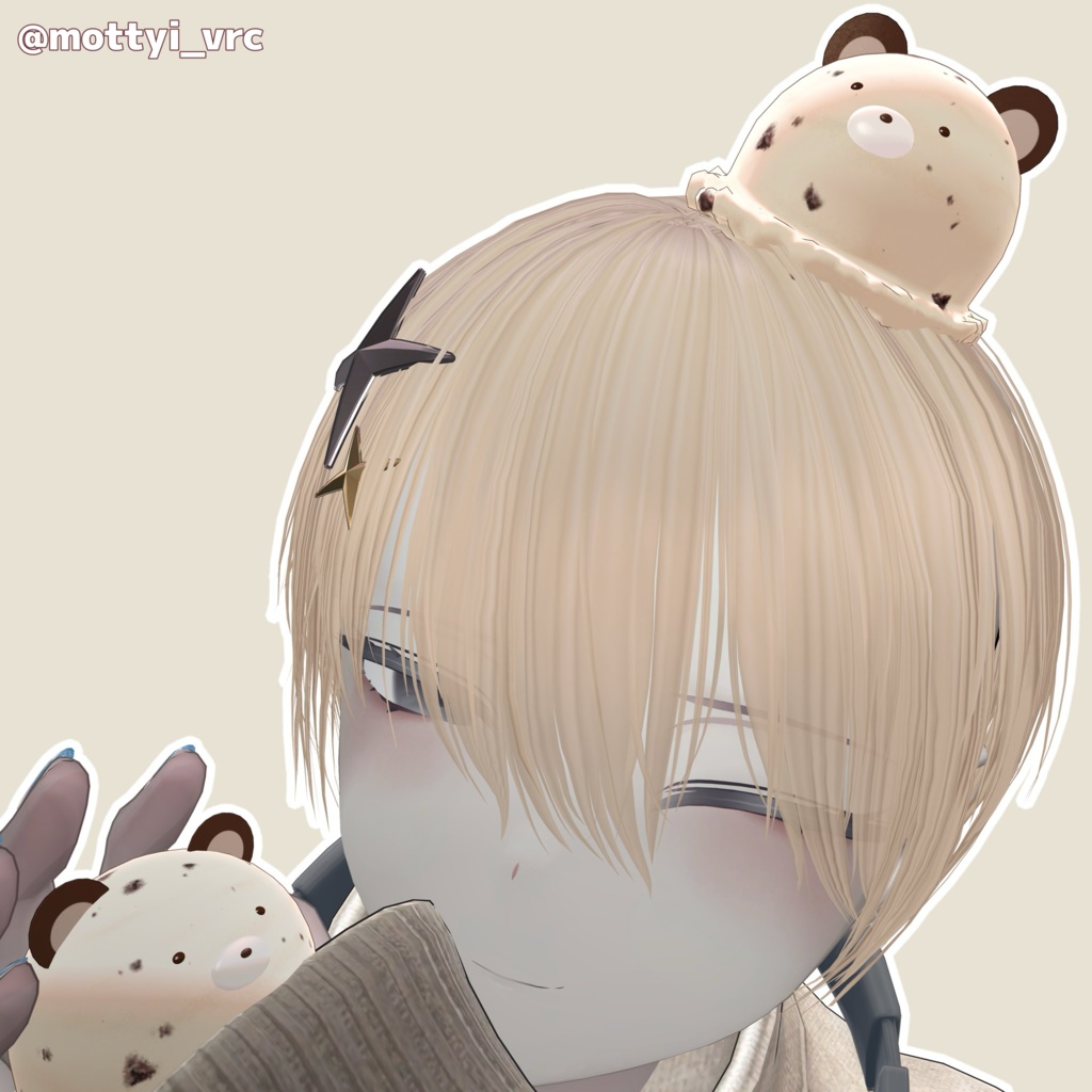 【頭に乗せれる!】🩵 IceCream♡Assort 🩵(VRChat想定アクセサリー)