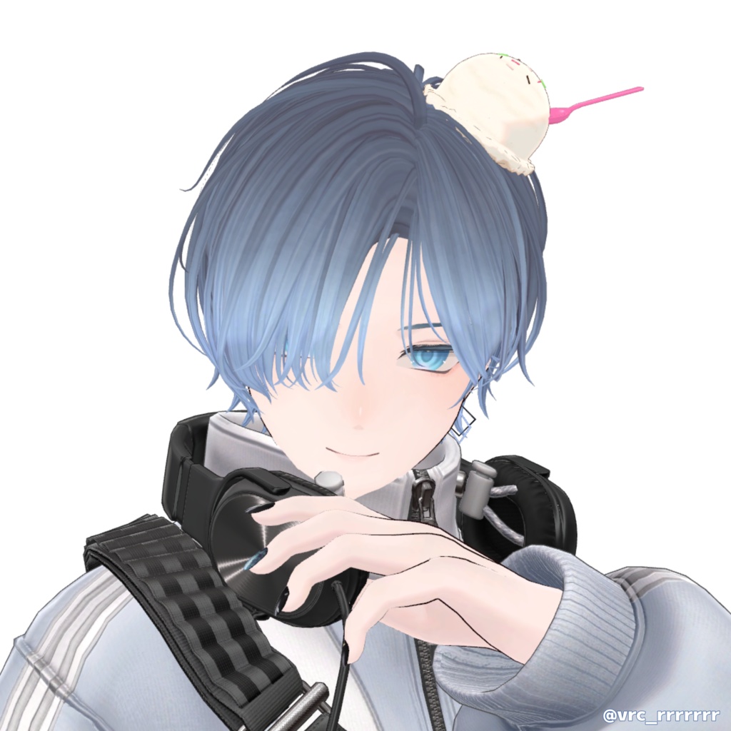 【頭に乗せれる!】🩵 IceCream♡Assort 🩵(VRChat想定アクセサリー)