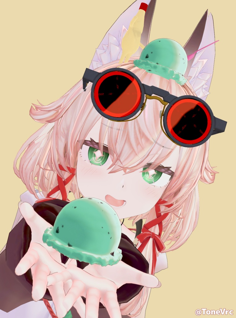 【頭に乗せれる!】🩵 IceCream♡Assort 🩵(VRChat想定アクセサリー)