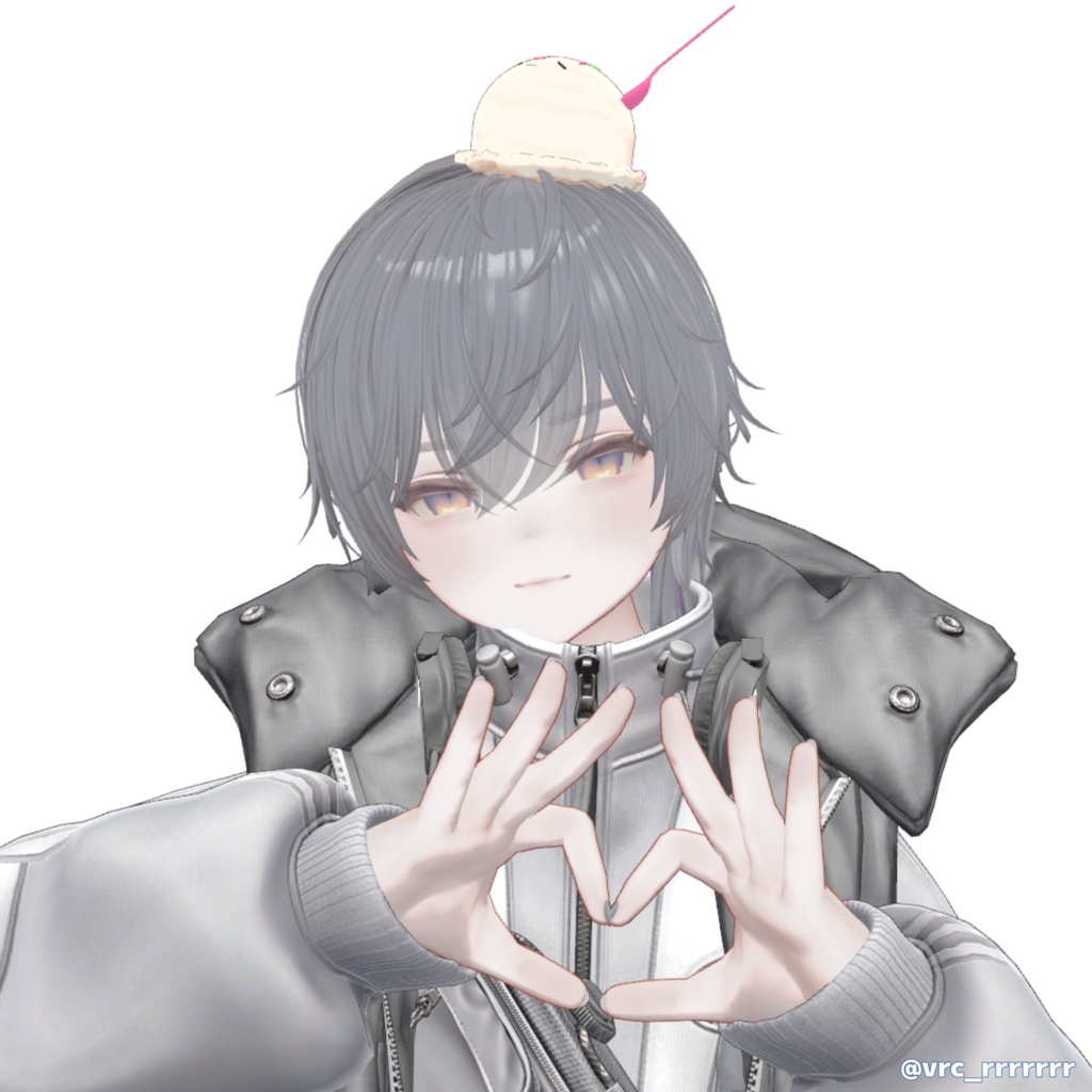 【頭に乗せれる!】🩵 IceCream♡Assort 🩵(VRChat想定アクセサリー)