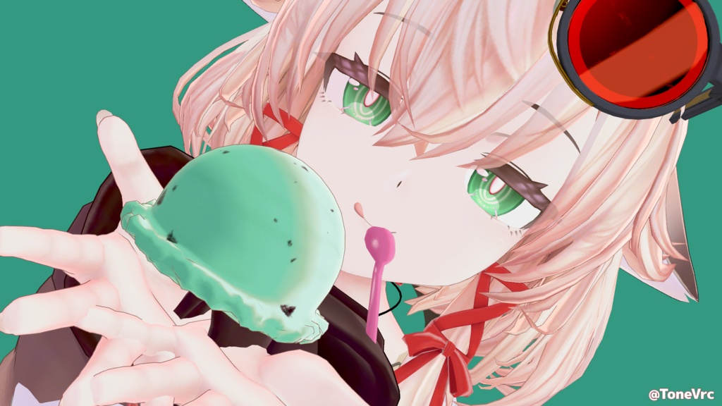 【頭に乗せれる!】🩵 IceCream♡Assort 🩵(VRChat想定アクセサリー)