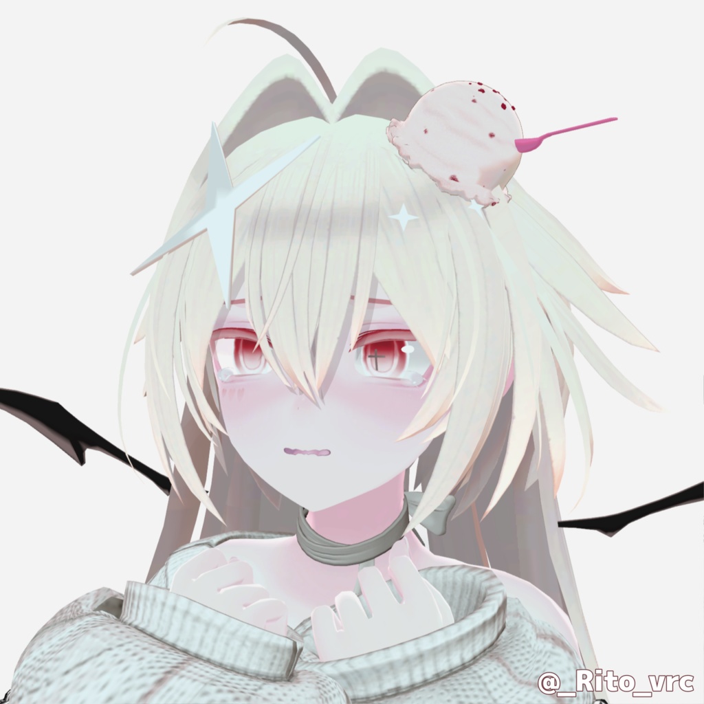 【頭に乗せれる!】🩵 IceCream♡Assort 🩵(VRChat想定アクセサリー)