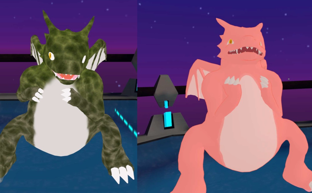 【VRChat】Ori_dora オリジナル3Dアバター(2体)