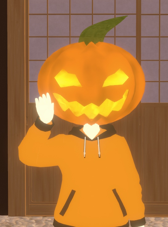 【cluster対応】カボチャ_ハロウィン(VRM形式)