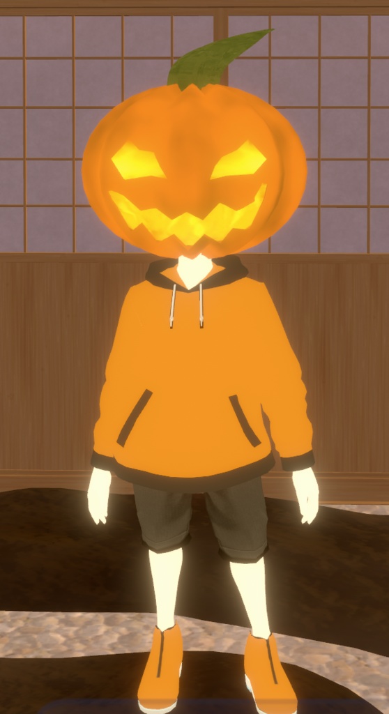 【cluster対応】カボチャ_ハロウィン(VRM形式)