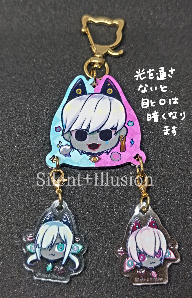 ニャンドラ+ヴァジュラアクリルキーホルダーセット