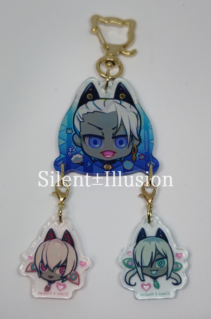 ニャンドラ+ヴァジュラアクリルキーホルダーセット