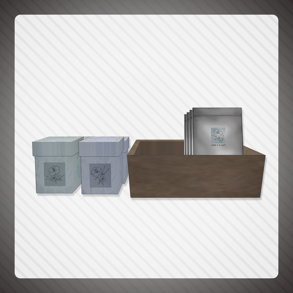 【FREE】Cafe Items 3D model
