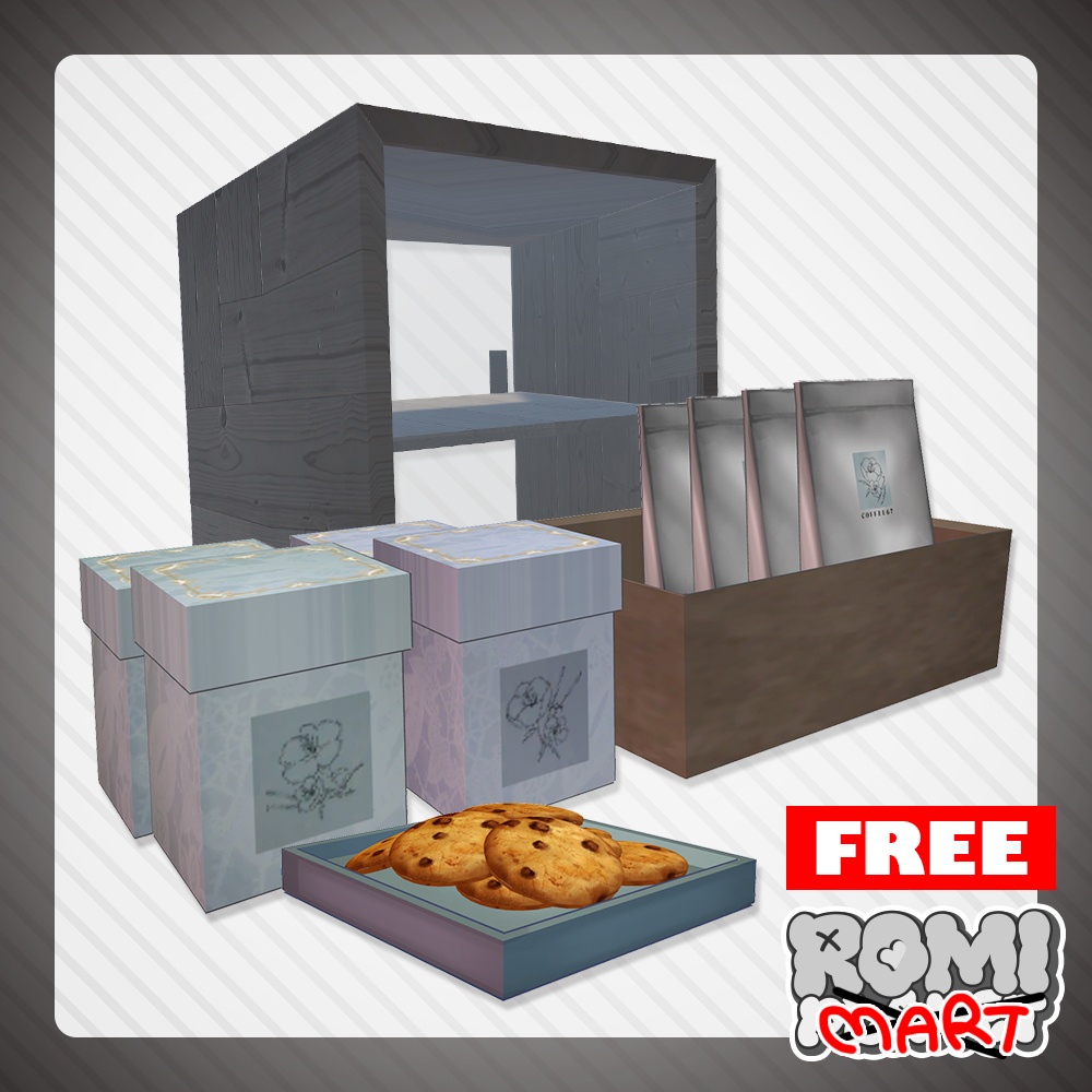 【FREE】Cafe Items 3D model