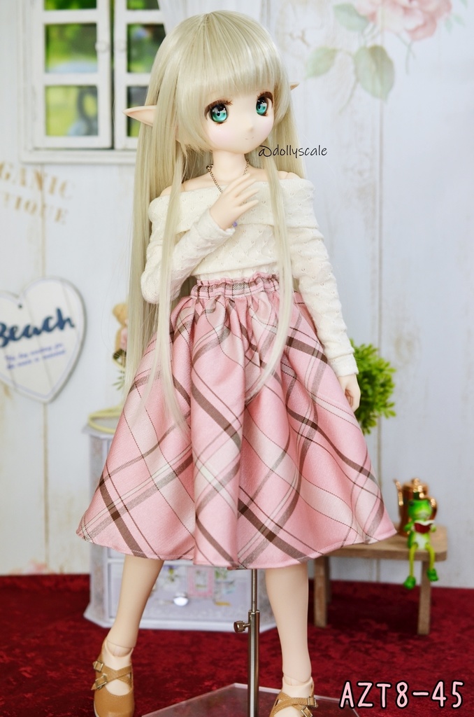 ギャザースカートの型紙 Gather skirt pattern