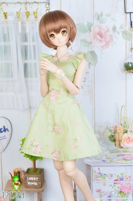 ストラップワンピースの型紙 Strap dress pattern