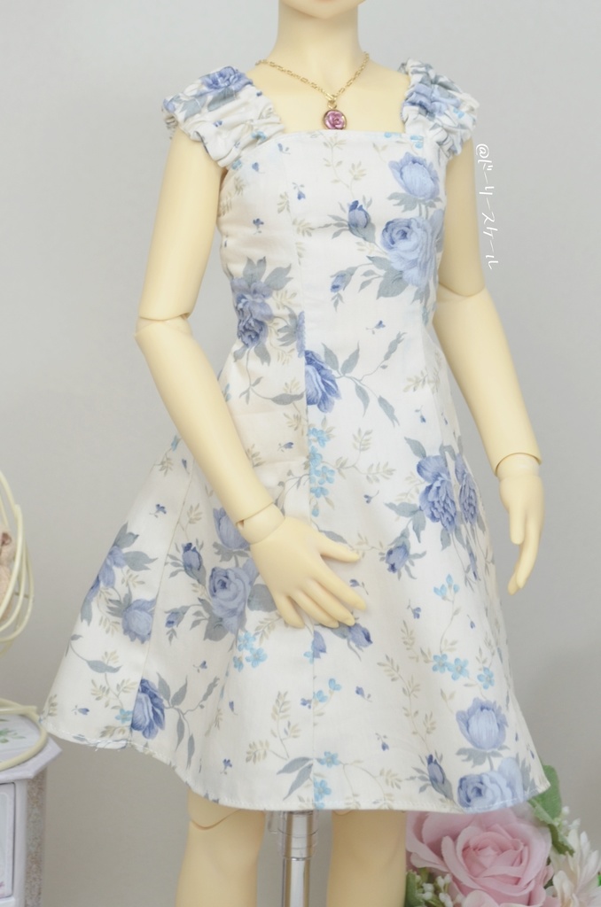 ストラップワンピースの型紙 Strap dress pattern