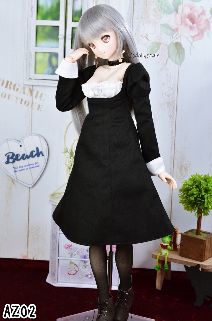 オープンバストワンピースの型紙 Open bust one piece pattern