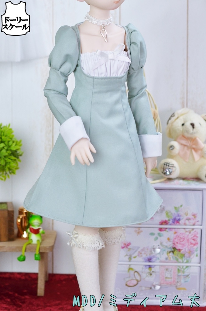 オープンバストワンピースの型紙 Open bust one piece pattern