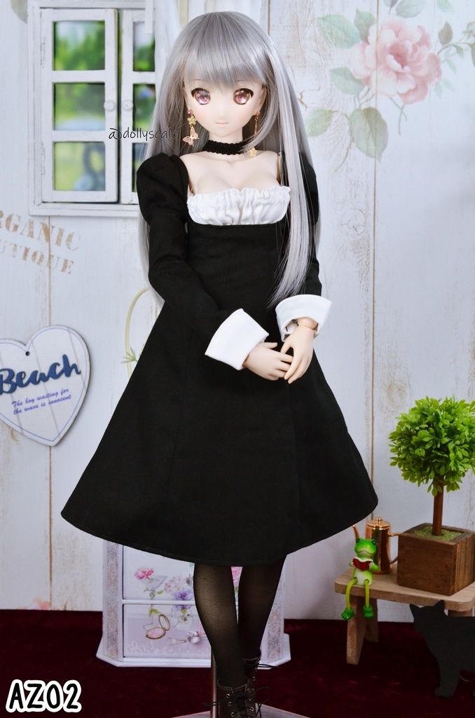 オープンバストワンピースの型紙 Open bust one piece pattern