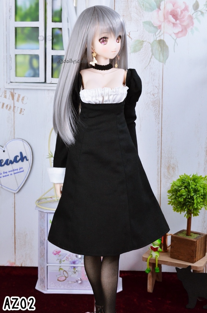 オープンバストワンピースの型紙 Open bust one piece pattern