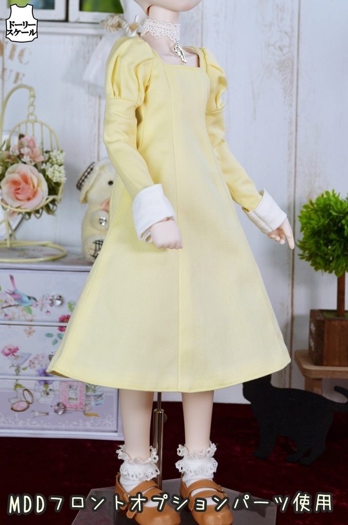 オープンバストワンピースの型紙 Open bust one piece pattern