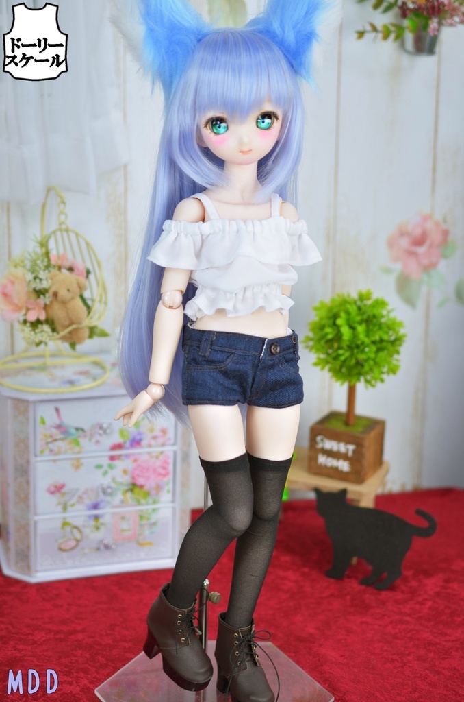 オフショルダーフリルトップスの型紙 Off-Shoulder Frill Top pattern