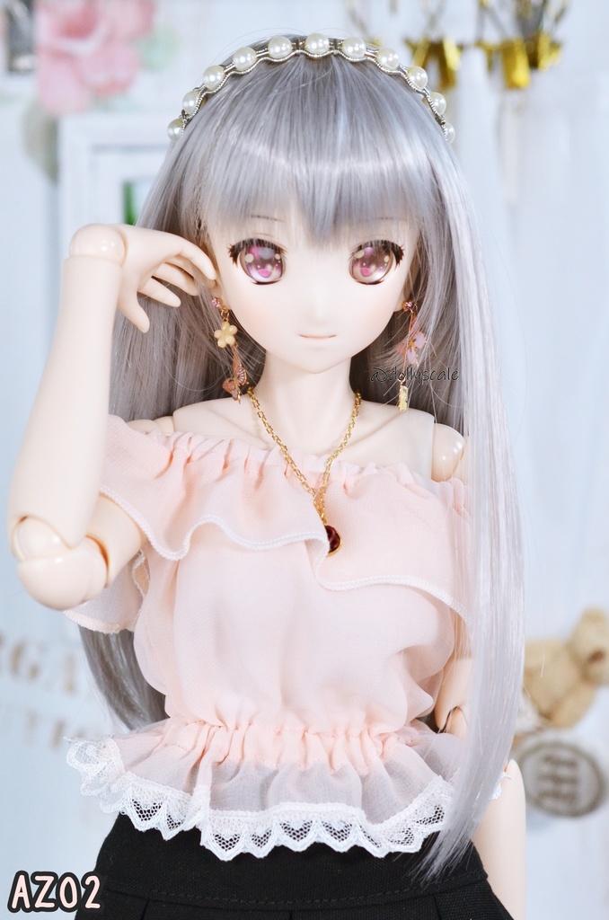 オフショルダーフリルトップスの型紙　Off-Shoulder Frill Top pattern