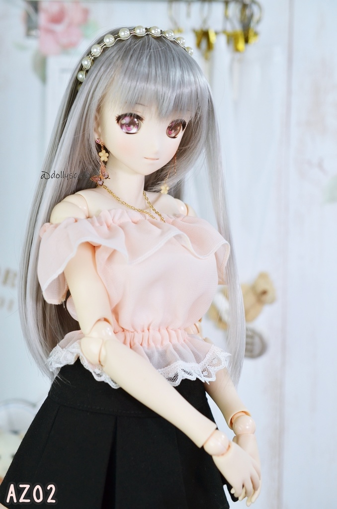 オフショルダーフリルトップスの型紙 Off-Shoulder Frill Top pattern