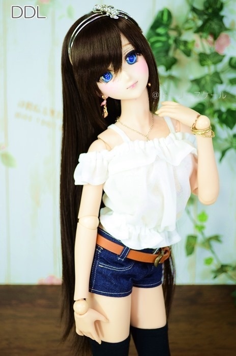 オフショルダーフリルトップスの型紙 Off-Shoulder Frill Top pattern